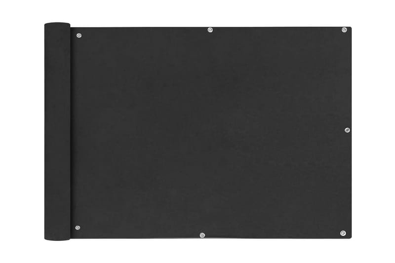 Balkongskärm oxfordtyg 75x600 cm antracit - Grå - Utemöbler - Solskydd - Skärmskydd & vindskydd