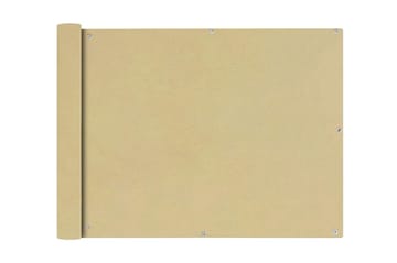 Balkongskärm oxfordtyg 90x400 cm beige