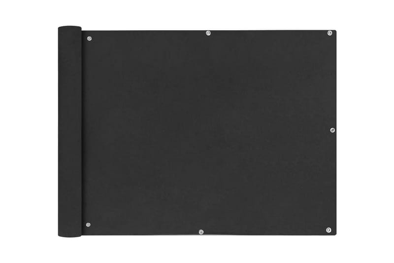 Balkongskärm oxfordtyg 90x600 cm antracit - Grå - Utemöbler - Solskydd - Skärmskydd & vindskydd