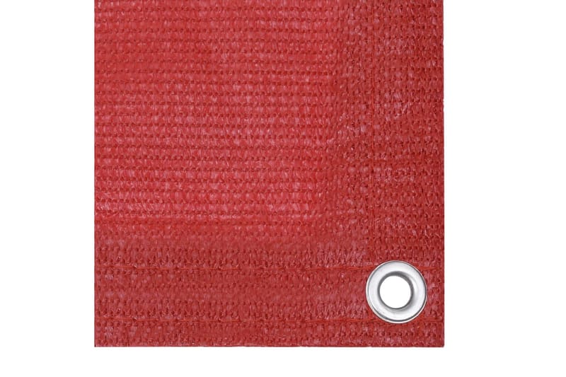 Balkongskärm röd 75x500 cm HDPE - Röd - Utemöbler - Solskydd - Skärmskydd & vindskydd