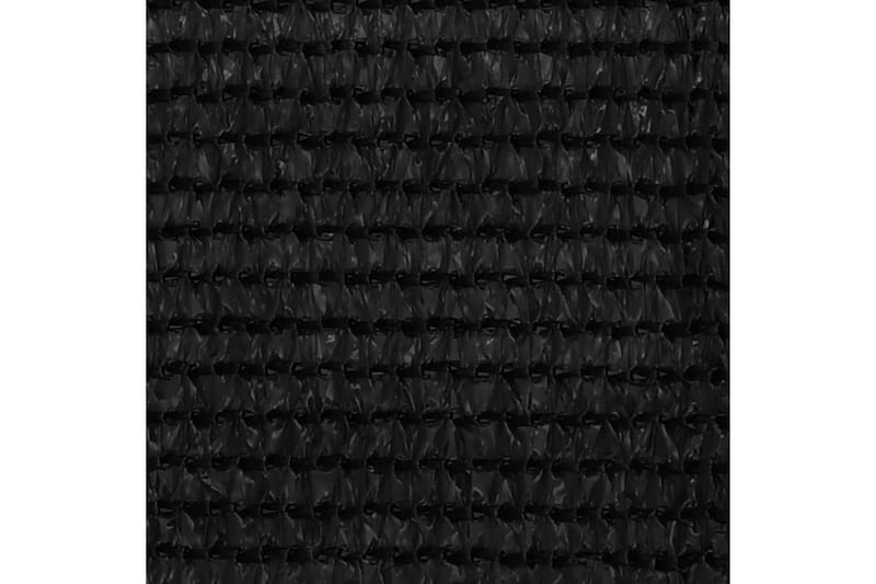Balkongskärm svart 120x500 cm HDPE - Svart - Skärmskydd & vindskydd