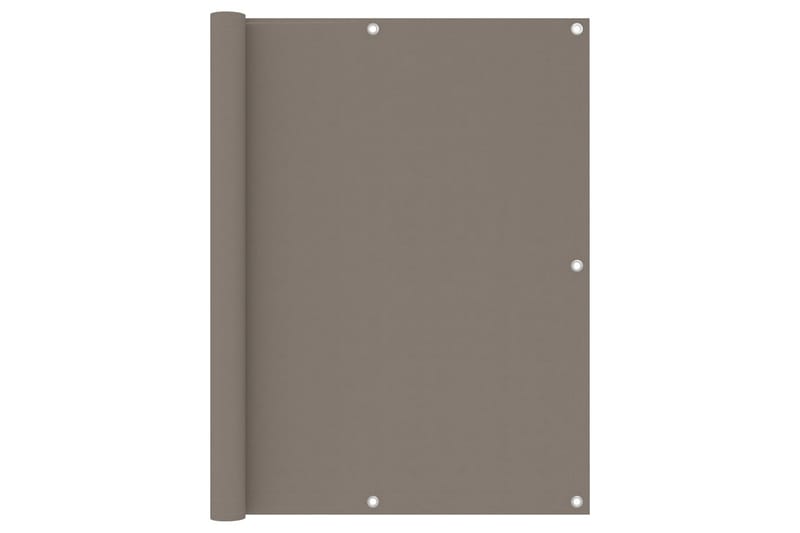 Balkongskärm taupe 120x300 cm oxfordtyg - Brun - Utemöbler - Solskydd - Skärmskydd & vindskydd