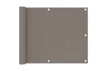 Balkongskärm taupe 75x300 cm oxfordtyg