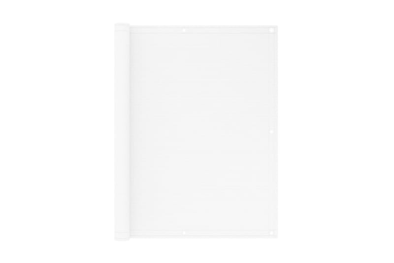 Balkongskärm vit 120x400 cm HDPE - Vit - Utemöbler - Solskydd - Skärmskydd & vindskydd