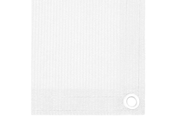 Balkongskärm vit 120x400 cm HDPE - Vit - Utemöbler - Solskydd - Skärmskydd & vindskydd