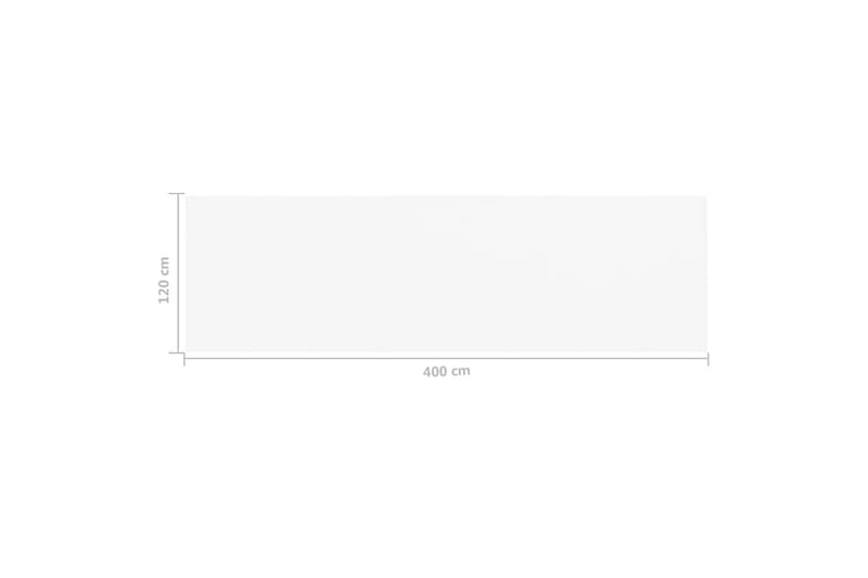 Balkongskärm vit 120x400 cm HDPE - Vit - Utemöbler - Solskydd - Skärmskydd & vindskydd