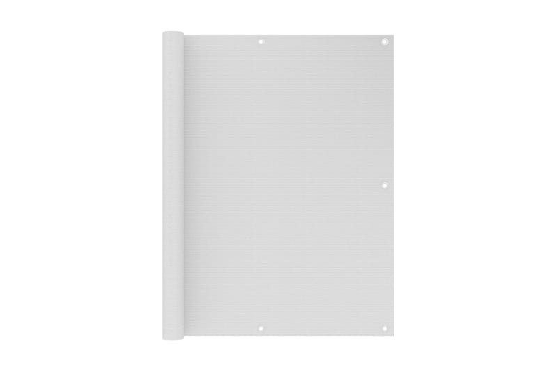 Balkongskärm vit 120x600 cm HDPE - Vit - Utemöbler - Solskydd - Skärmskydd & vindskydd