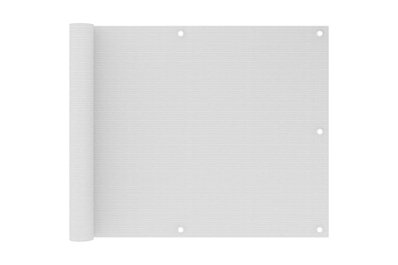Balkongskärm vit 75x500 cm HDPE - Vit - Utemöbler - Solskydd - Skärmskydd & vindskydd