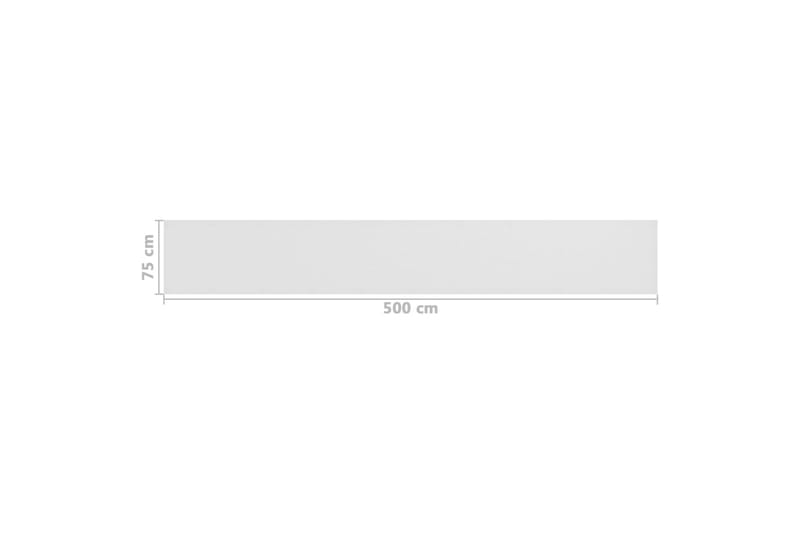 Balkongskärm vit 75x500 cm HDPE - Vit - Utemöbler - Solskydd - Skärmskydd & vindskydd