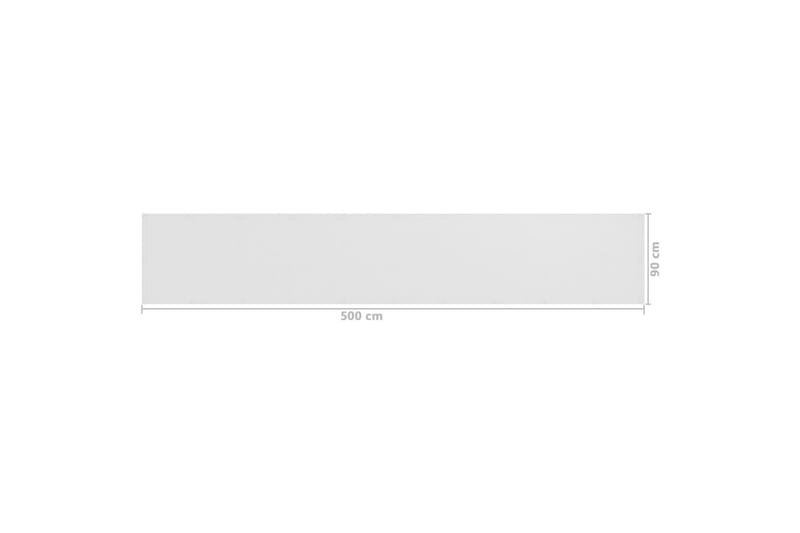 Balkongskärm vit 90x500 cm HDPE - Vit - Utemöbler - Solskydd - Skärmskydd & vindskydd