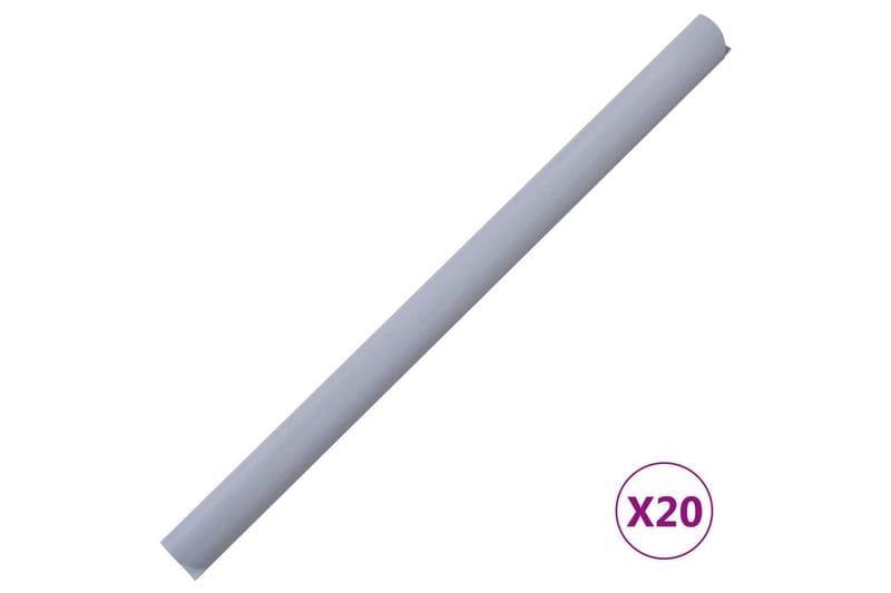 Insynsskydd för trädgården PVC 35x0,19 m matt ljusgrå - Grå - Utemöbler - Solskydd - Skärmskydd & vindskydd
