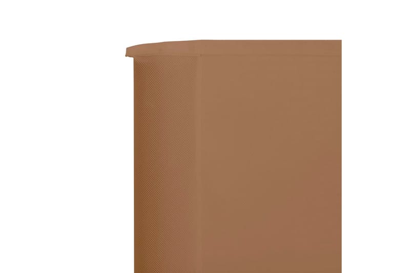 Vindskydd 3 paneler tyg 400x160 cm taupe - Brun - Utemöbler - Solskydd - Skärmskydd & vindskydd