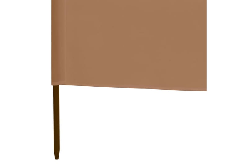 Vindskydd 3 paneler tyg 400x160 cm taupe - Brun - Utemöbler - Solskydd - Skärmskydd & vindskydd