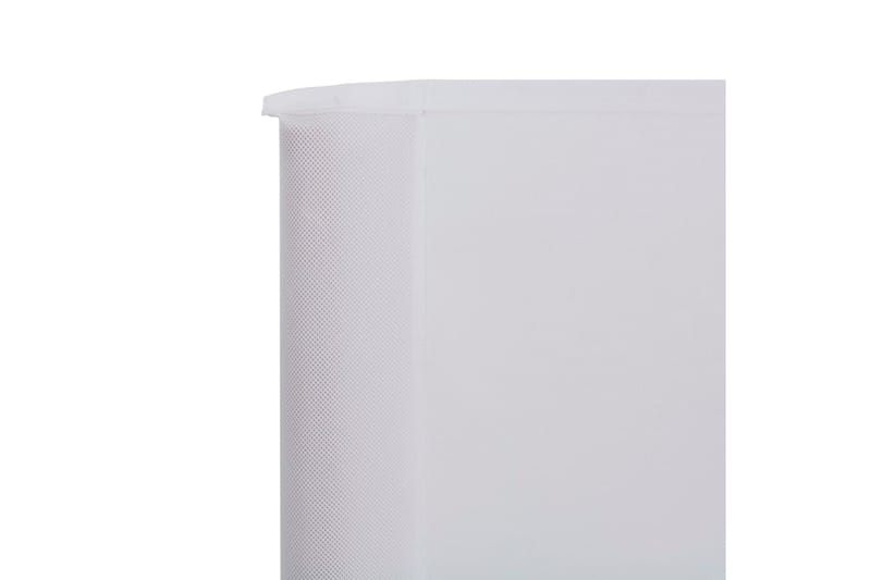 Vindskydd 3 paneler tyg 400x80 cm sandvit - Vit - Utemöbler - Solskydd - Skärmskydd & vindskydd