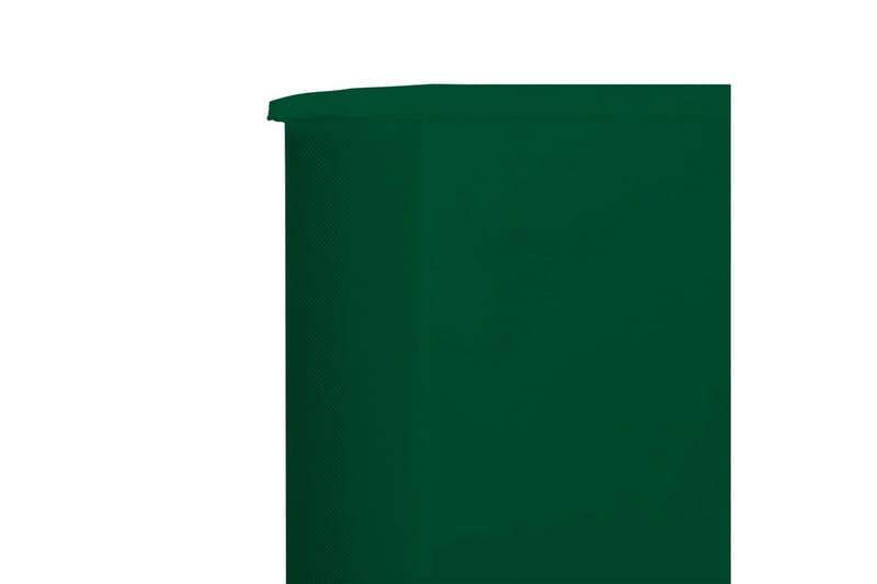 Vindskydd 3 paneler tyg 400x160 cm grön - Grön - Utemöbler - Solskydd - Skärmskydd & vindskydd