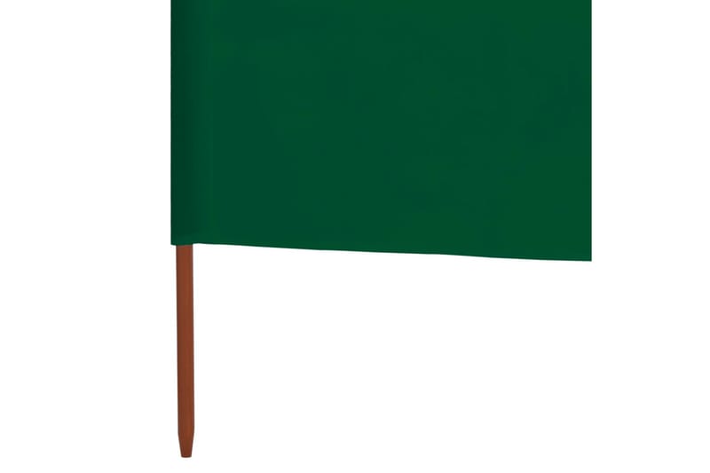 Vindskydd 3 paneler tyg 400x160 cm grön - Grön - Utemöbler - Solskydd - Skärmskydd & vindskydd