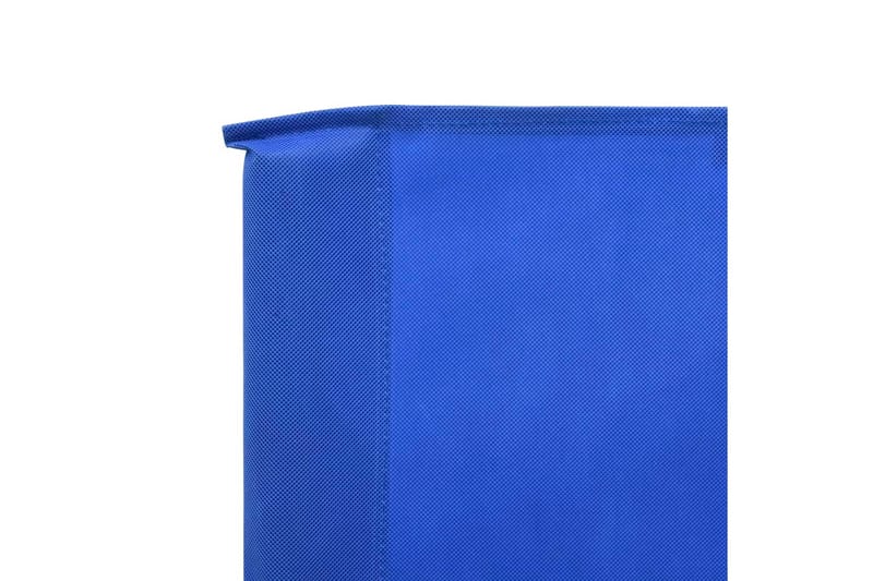 Vindskydd 3 paneler tyg 400x120 cm azurblå - Blå - Utemöbler - Solskydd - Skärmskydd & vindskydd