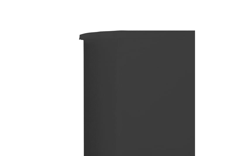 Vindskydd 5 paneler tyg 600x160 cm antracit - Grå - Utemöbler - Solskydd - Skärmskydd & vindskydd