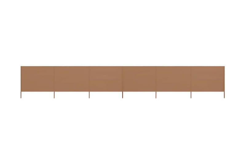 Vindskydd 6 paneler tyg 800x160 cm taupe - Brun - Utemöbler - Solskydd - Skärmskydd & vindskydd