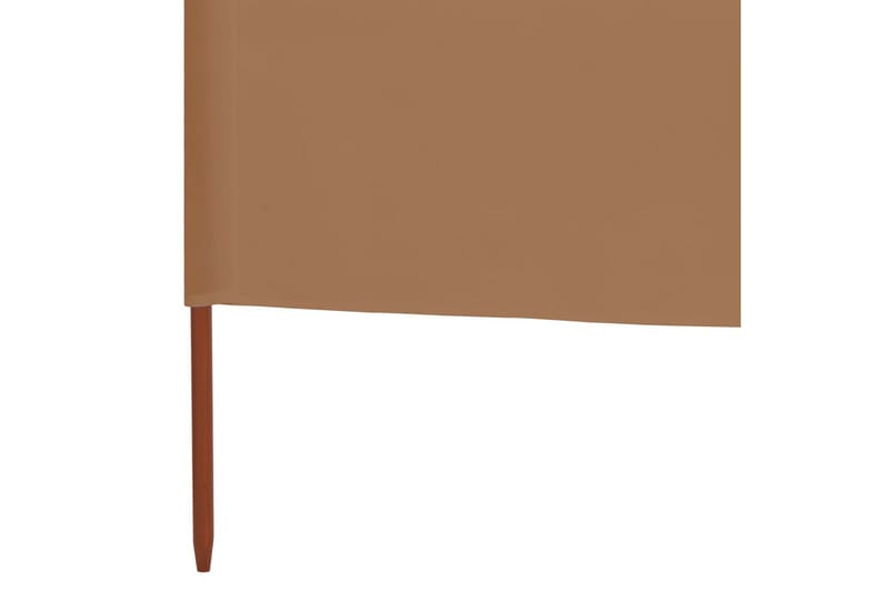 Vindskydd 6 paneler tyg 800x160 cm taupe - Brun - Skärmskydd & vindskydd
