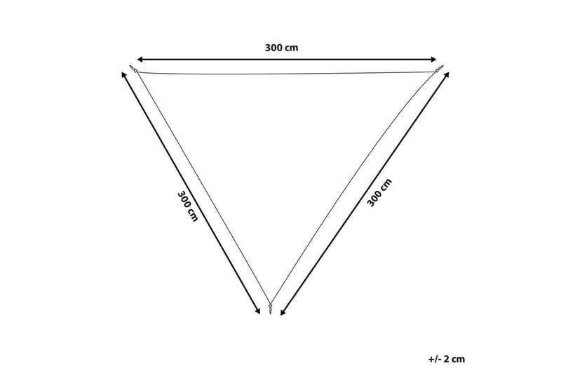 Skuggsegel Lukka Vit, Triangulär - Vit, Triangulär - Utemöbler - Solskydd - Solsegel