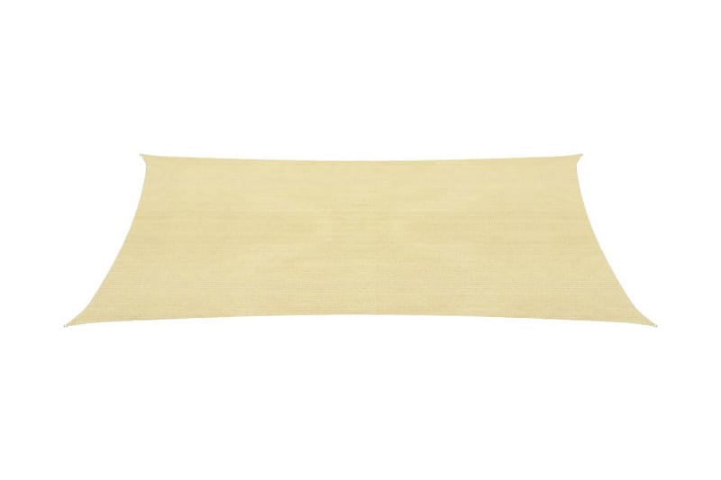 Solsegel 160 g/m² beige 2,5x3,5 m HDPE - Beige - Utemöbler - Solskydd - Solsegel
