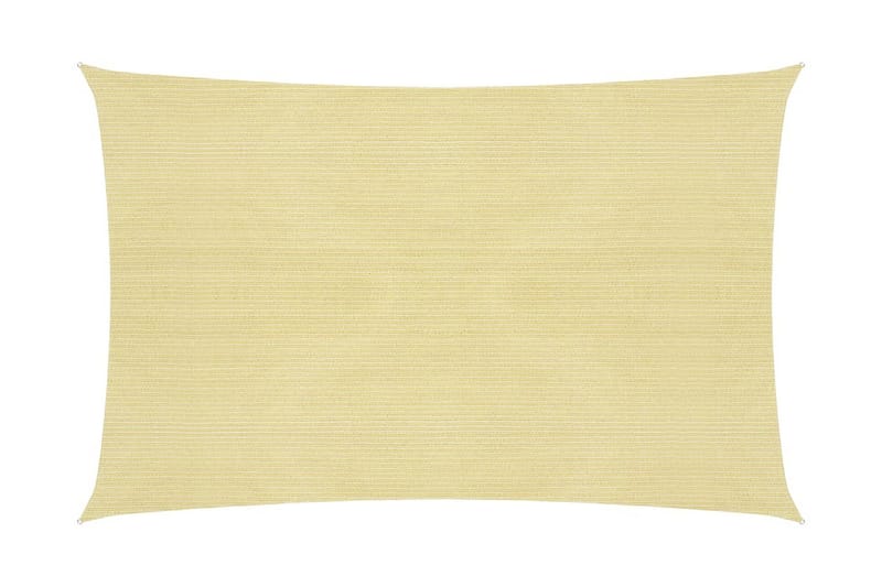 Solsegel 160 g/m² beige 2x2,5 m HDPE - Beige - Utemöbler - Solskydd - Solsegel
