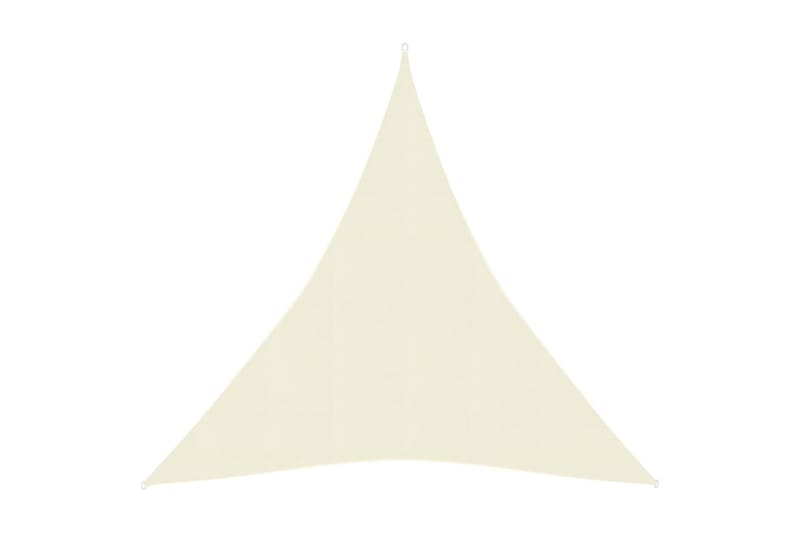 Solsegel 160 g/m² gräddvit 4x5x5 m HDPE - Vit - Utemöbler - Solskydd - Solsegel