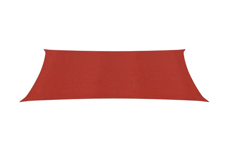 Solsegel 160 g/m² röd 3x5 m HDPE - Röd - Utemöbler - Solskydd - Solsegel