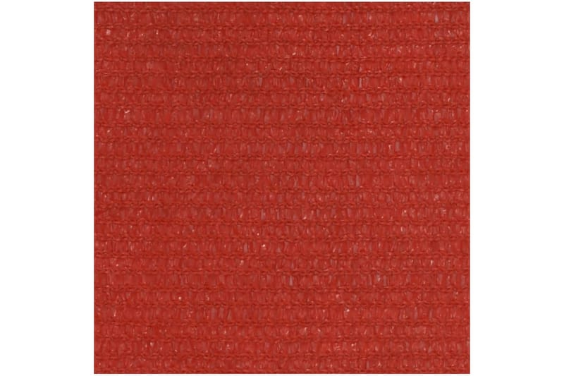 Solsegel 160 g/m² röd 3x5 m HDPE - Röd - Utemöbler - Solskydd - Solsegel