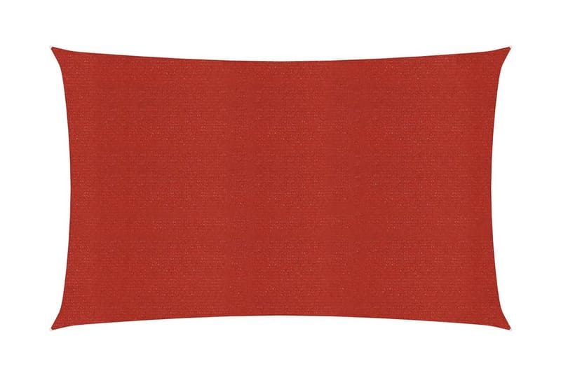 Solsegel 160 g/m² röd 3x6 m HDPE - Röd - Utemöbler - Solskydd - Solsegel