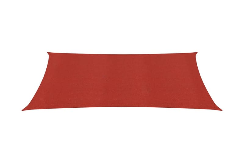 Solsegel 160 g/m² röd 5x7 m HDPE - Röd - Utemöbler - Solskydd - Solsegel