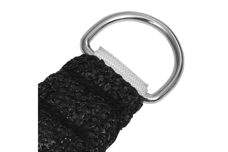 Solsegel 160 g/m² svart 5x6 m HDPE - Svart - Utemöbler - Solskydd - Solsegel