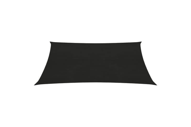 Solsegel 160 g/m² svart 5x6 m HDPE - Svart - Utemöbler - Solskydd - Solsegel