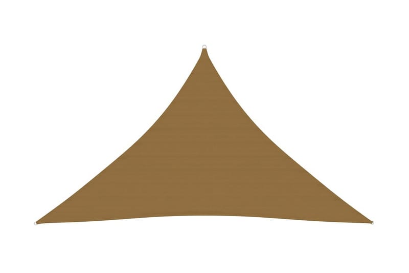 Solsegel 160 g/m² taupe 2,5x2,5x3,5 m HDPE - Brun - Utemöbler - Solskydd - Solsegel