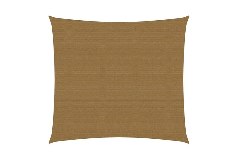 Solsegel 160 g/m² taupe 3,6x3,6 m HDPE - Brun - Utemöbler - Solskydd - Solsegel