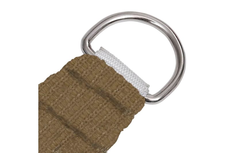 Solsegel 160 g/m² taupe 3,6x3,6 m HDPE - Brun - Utemöbler - Solskydd - Solsegel