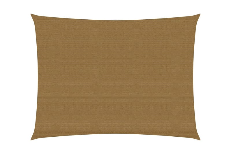 Solsegel 160 g/m² taupe 3x4,5 m HDPE - Brun - Utemöbler - Solskydd - Solsegel