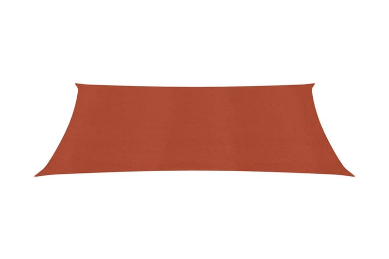 Solsegel 160 g/m² terrakotta 2x3,5 m HDPE - Brun - Utemöbler - Solskydd - Solsegel