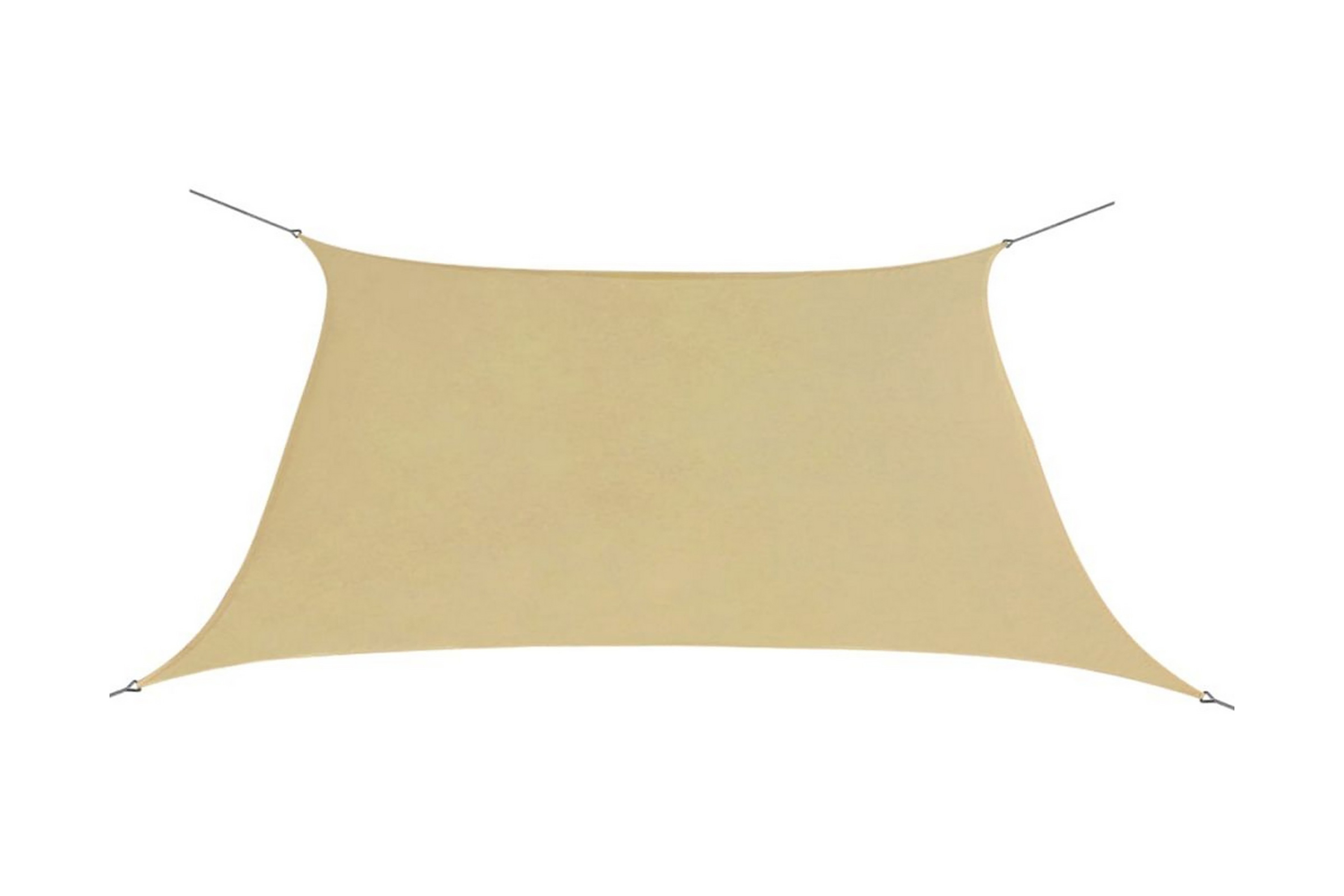 Solsegel Oxfordtyg fyrkantigt 2×2 m beige – Beige