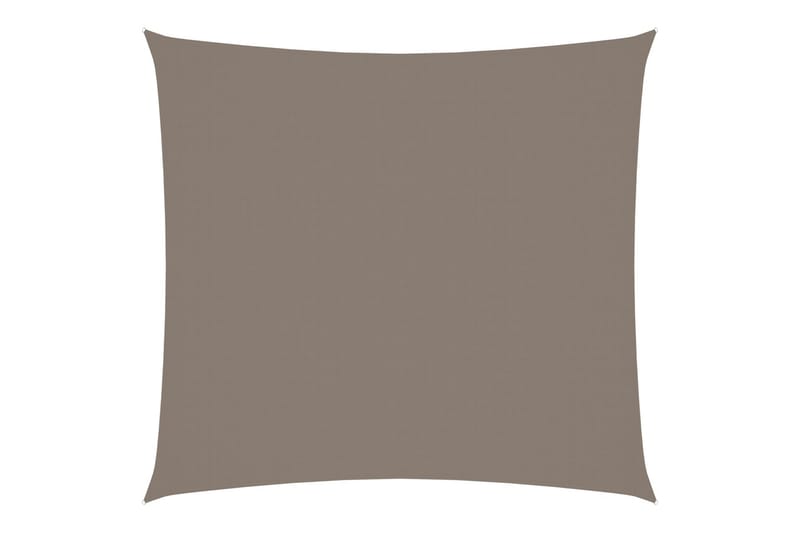 Solsegel oxfordtyg fyrkantigt 3x3 m taupe - Brun - Utemöbler - Solskydd - Solsegel