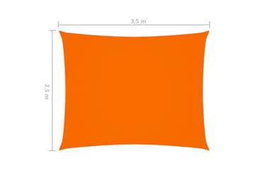 Solsegel oxfordtyg rektangulärt 2,5x3,5 m orange - Orange - Utemöbler - Solskydd - Solsegel