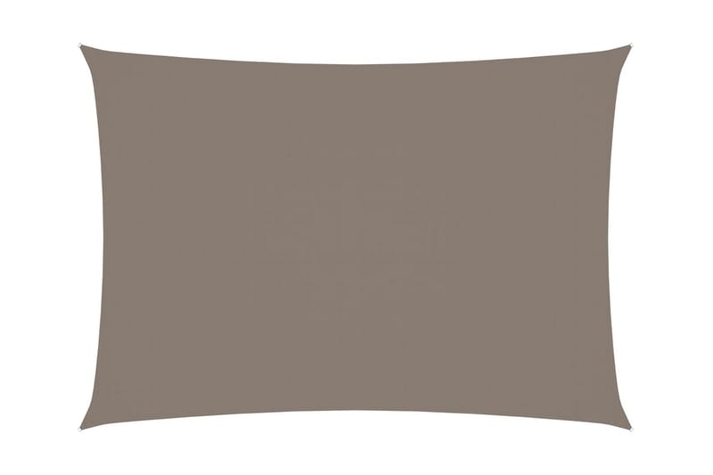 Solsegel oxfordtyg rektangulärt 2,5x4 m taupe - Brun - Utemöbler - Solskydd - Solsegel