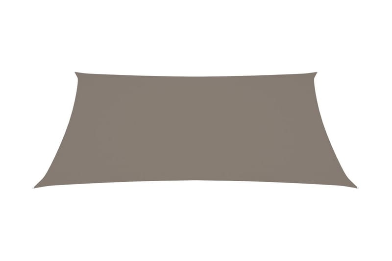 Solsegel oxfordtyg rektangulärt 2,5x4 m taupe - Brun - Utemöbler - Solskydd - Solsegel