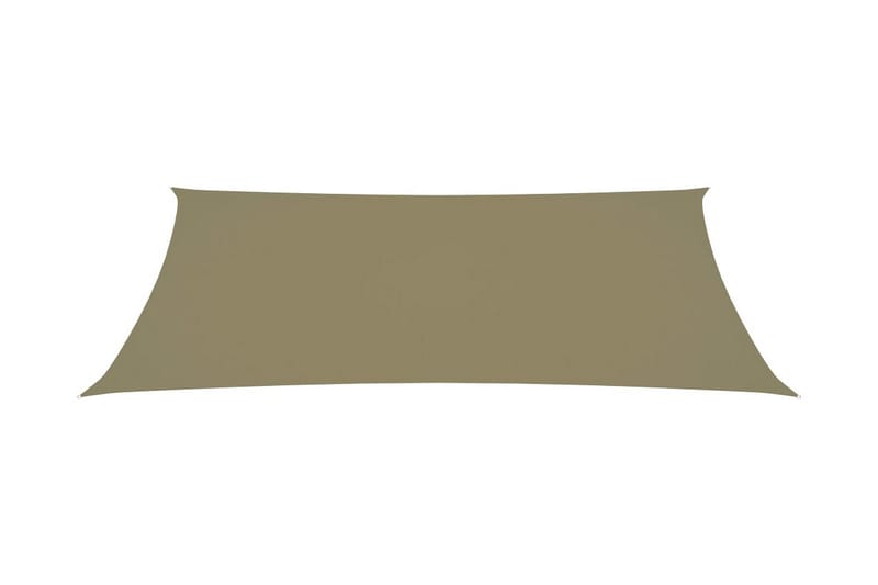 Solsegel oxfordtyg rektangulärt 2,5x5 m beige - Beige - Utemöbler - Solskydd - Solsegel