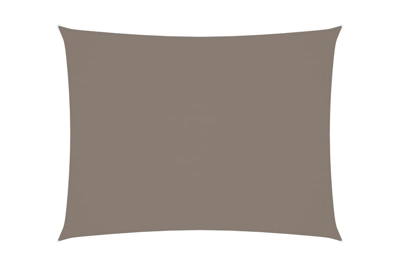 Solsegel oxfordtyg rektangulärt 2x3,5 m taupe - Brun - Utemöbler - Solskydd - Solsegel