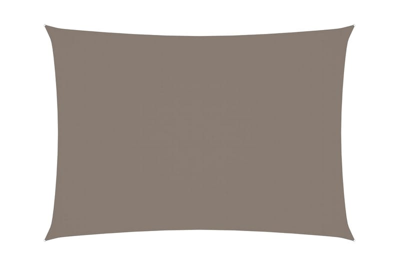 Solsegel oxfordtyg rektangulärt 3,5x4,5 m taupe - Brun - Utemöbler - Solskydd - Solsegel