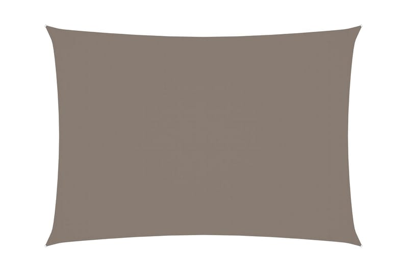 Solsegel oxfordtyg rektangulärt 3,5x4,5 m taupe - Brun - Solsegel