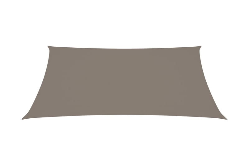 Solsegel oxfordtyg rektangulärt 3,5x5 m taupe - Brun - Utemöbler - Solskydd - Solsegel