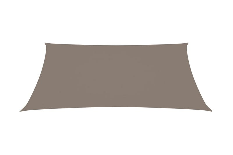 Solsegel oxfordtyg rektangulärt 3x4 m taupe - Brun - Utemöbler - Solskydd - Solsegel